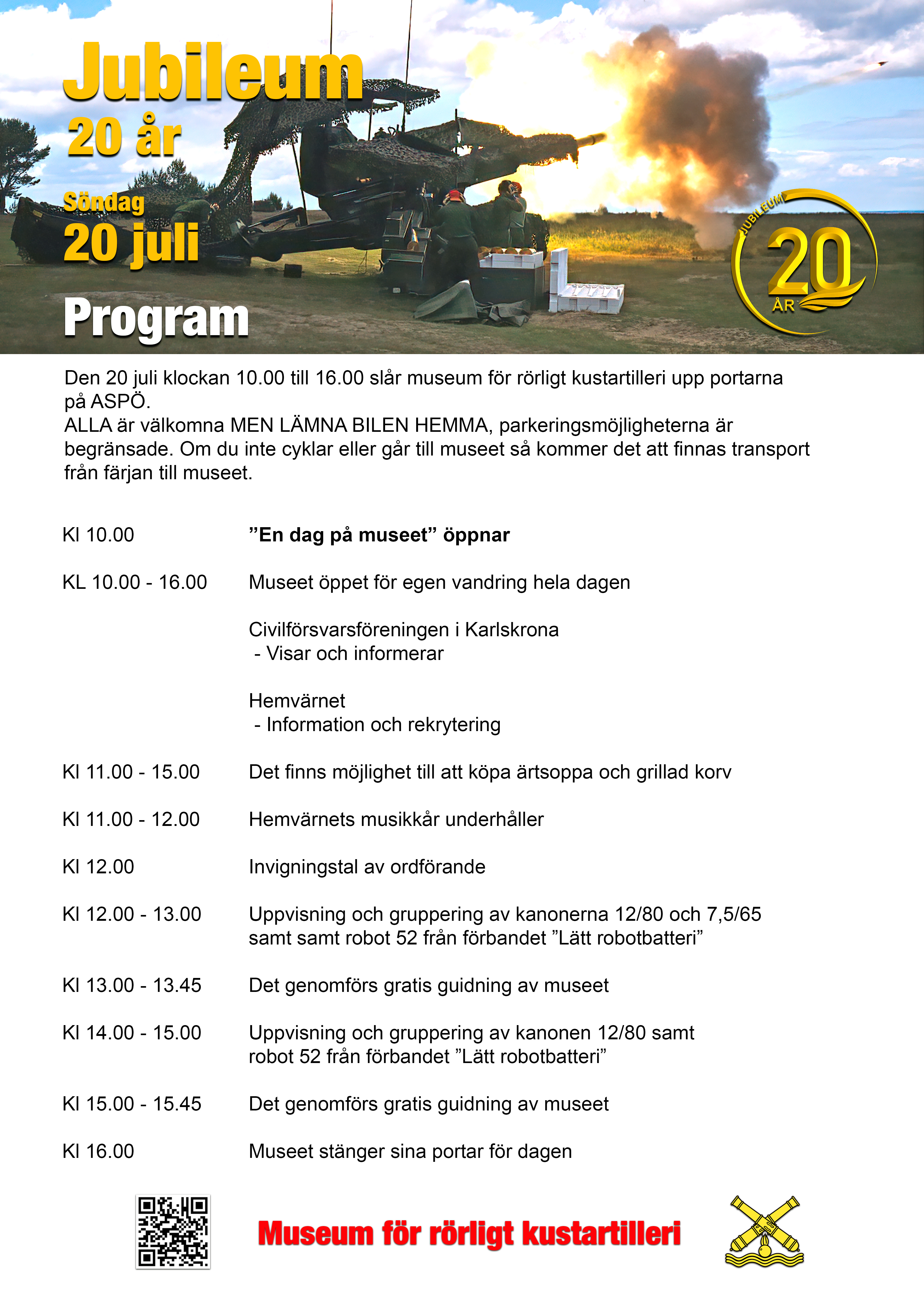 Program för 20-årsjubileumet